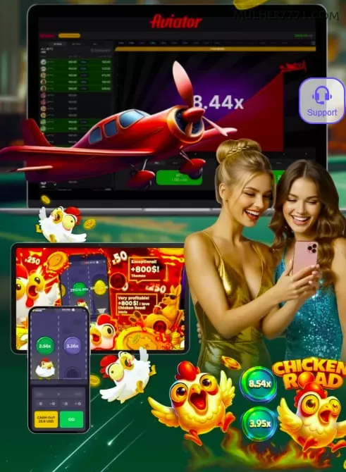 Aplicativo móvel mulher777 para iOS e Android
